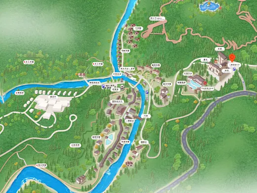 黔江结合景区手绘地图智慧导览和720全景技术，可以让景区更加“动”起来，为游客提供更加身临其境的导览体验。
